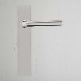 Apsley Long Plate Sprung Door Handle - Polished Nickel
