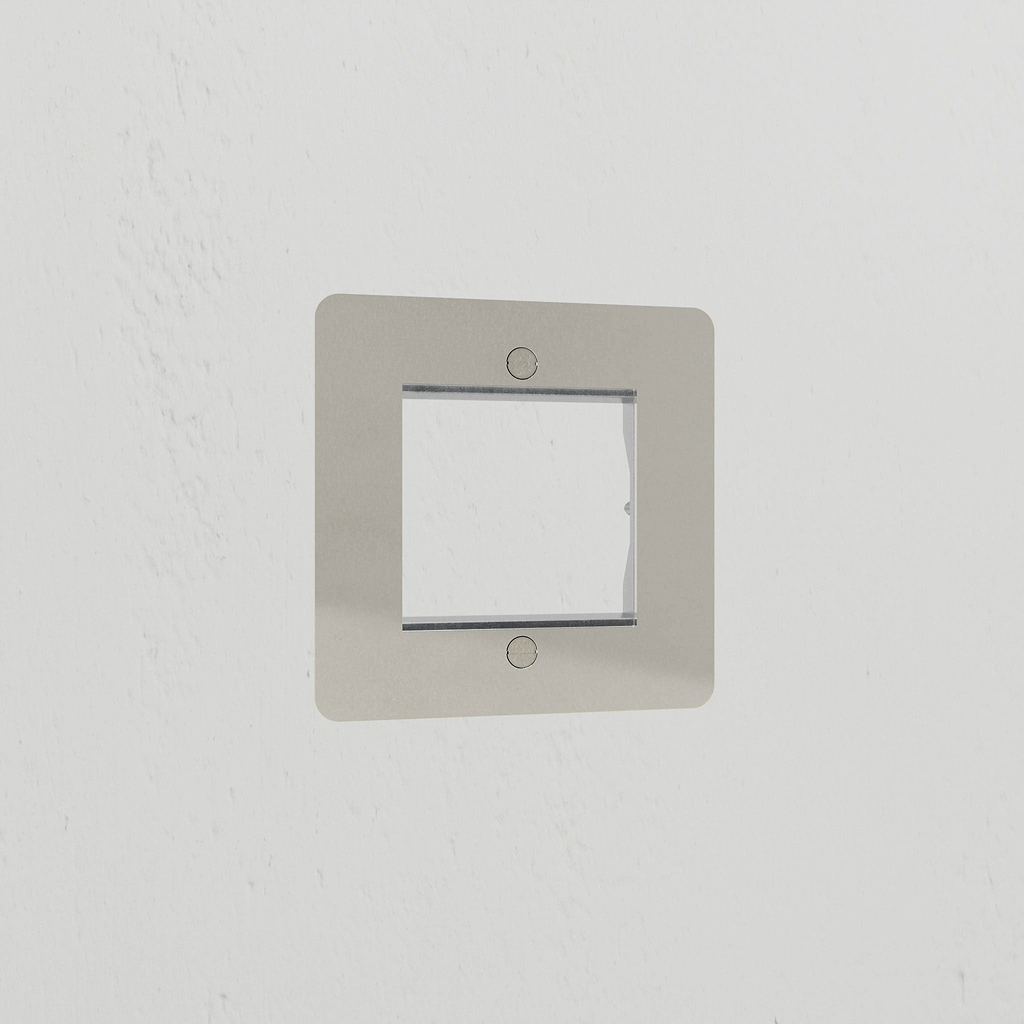 1G 50mm Module Plate - Polished Nickel