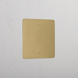 Elegant Antique Brass 1 Gang Blank Plate