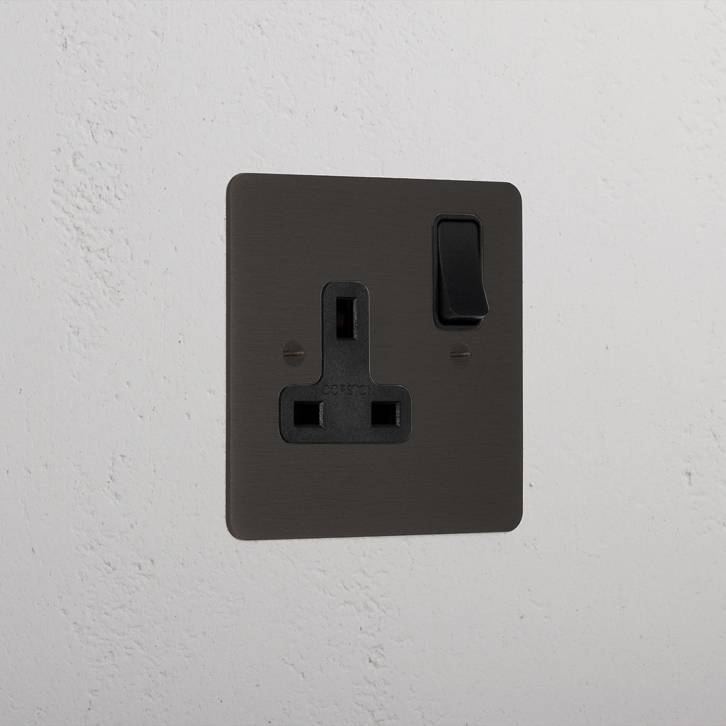 Bronze Modern Single Socket Black