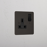 Bronze Modern Single Socket Black