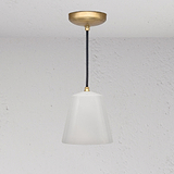 Richmond Medium Pendant Light Fine Porcelain - Antique Brass