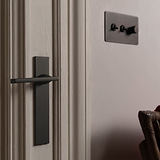 Clayton Long Plate Sprung Door Handle - Bronze  