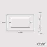 Double Module Brush Plate - Clear White