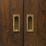 Regent Recessed Medium Pull - Antique Brass