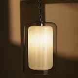 Windsor Large Pendant Light Opal Glass - Polished Nickel