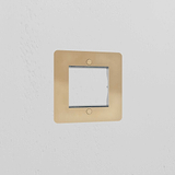 1G 50mm Module Plate - Antique Brass