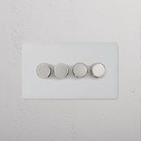4G Dimmer Switch - Paintable Polished Nickel