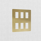 6G Rocker Switch Plate - Antique Brass