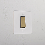 1G Intermediate Rocker Switch _ Paintable Antique Brass Black 
