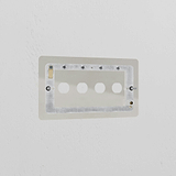 4G Switch Plate - Polished Nickel