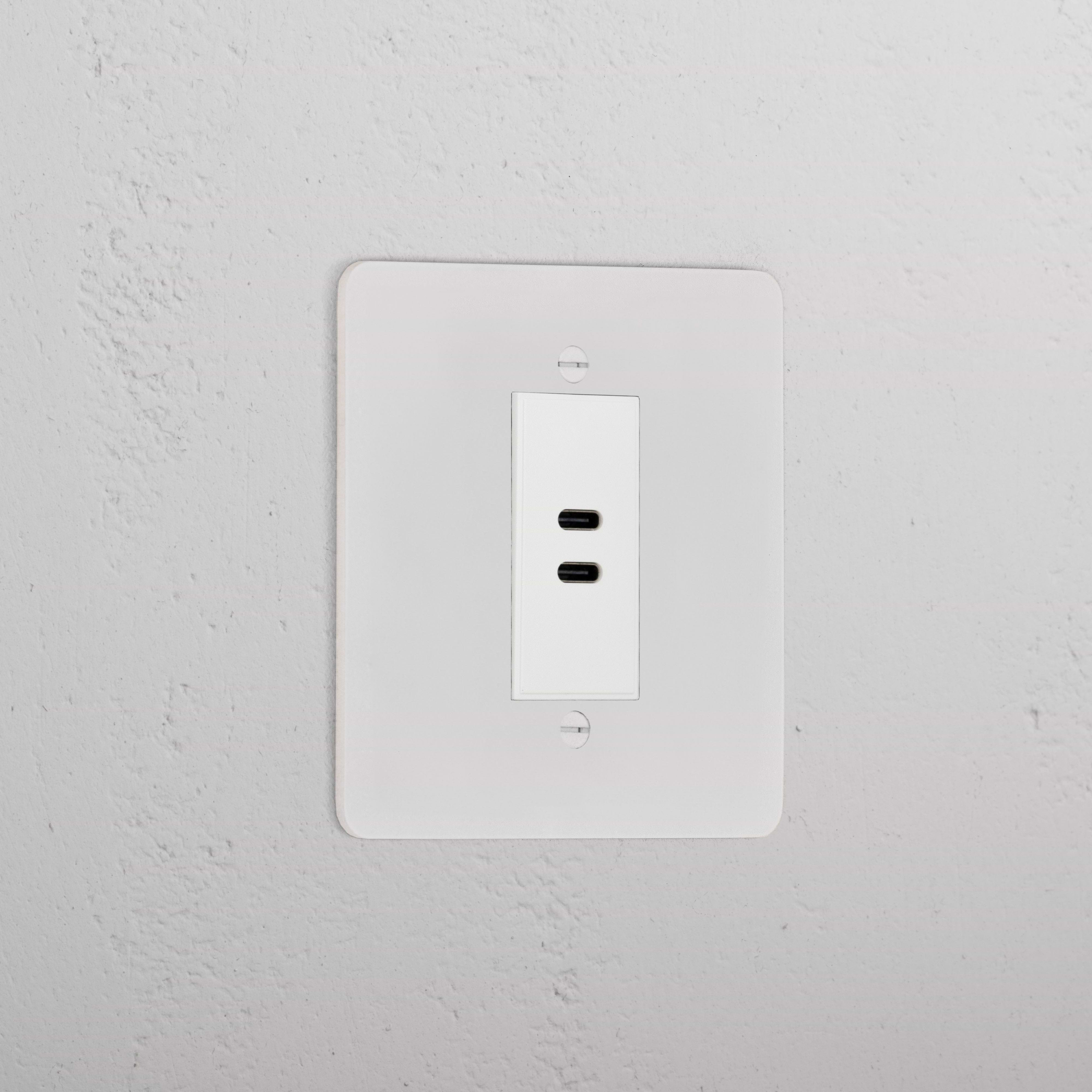 USB C+C Socket _ Paintable White