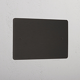 Bronze Blank Plate On White Background