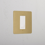 Designer Antique Brass Bt Master Socket White