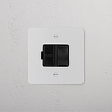 Switched Fused Spur (FCU) - Paintable Black