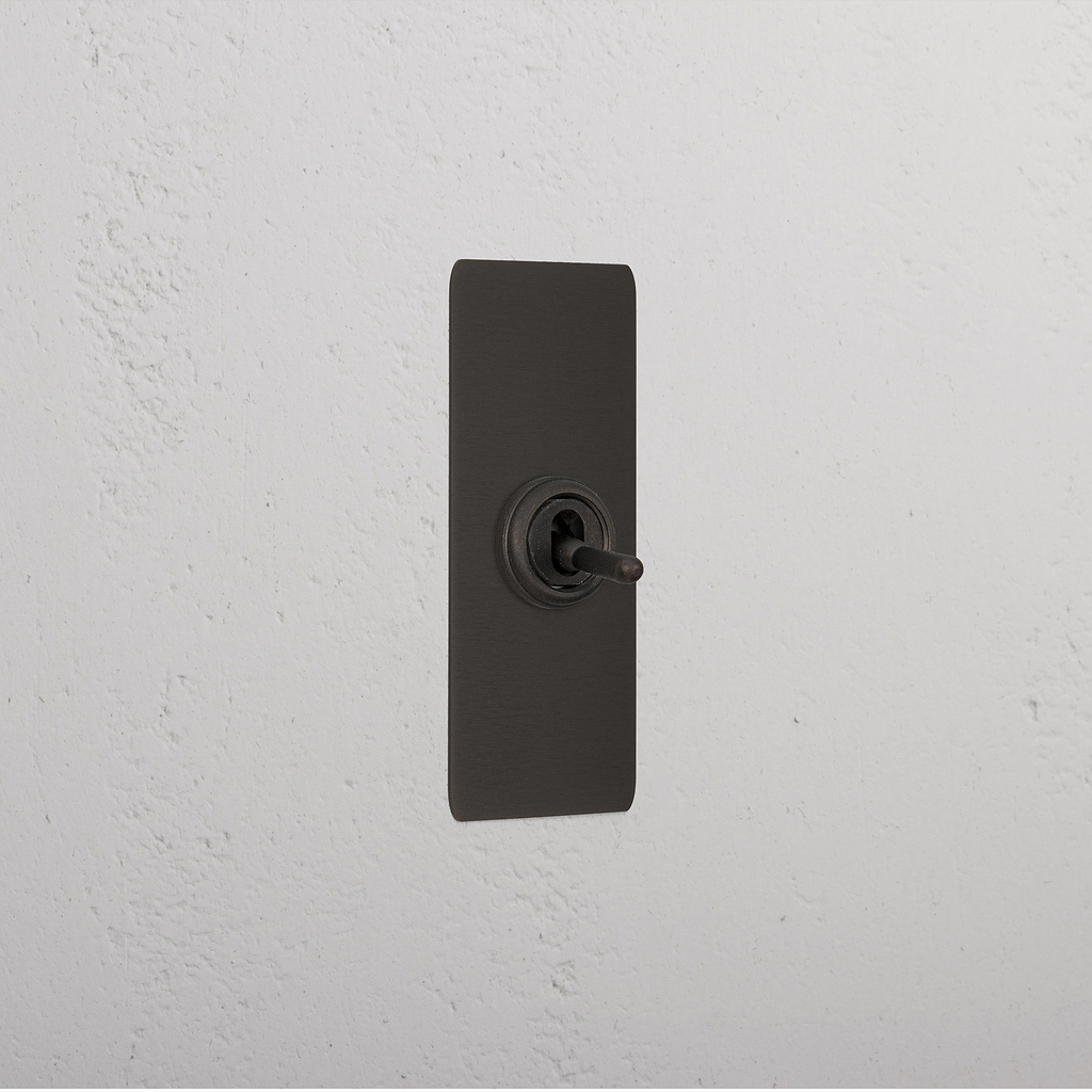 1G Architrave Two Way Toggle Switch - Bronze