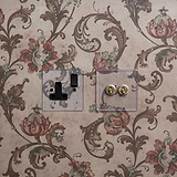 2G Two Way Toggle Switch - Clear Antique Brass