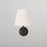 Medium Malvern Wall light in Alabaster White front facing