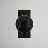 Poplar Short Plate Sprung Door Knob - Bronze 