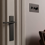 Clayton Long Plate Sprung Door Handle - Bronze  