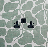 Double Socket UK - Clear Black