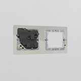 1G 50mm Module & Single Socket UK Plate - Polished Nickel Black