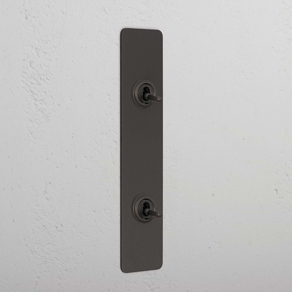 2G Architrave Two Way Toggle Switch - Bronze  