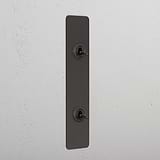 2G Architrave Two Way Toggle Switch - Bronze  