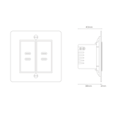 2x USB C+C Socket - Bronze Black