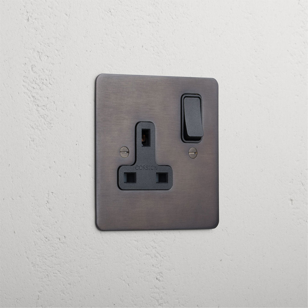 Bronze Modern Single Socket Black