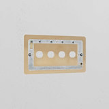 4G Switch Plate - Antique Brass