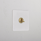 1G Two Way Toggle Switch _ Paintable Antique Brass