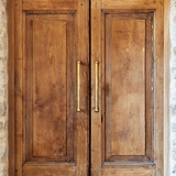 Harper Single Pull Handle 500mm - Antique Brass