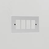 4G Rocker Switch Plate - Clear Black