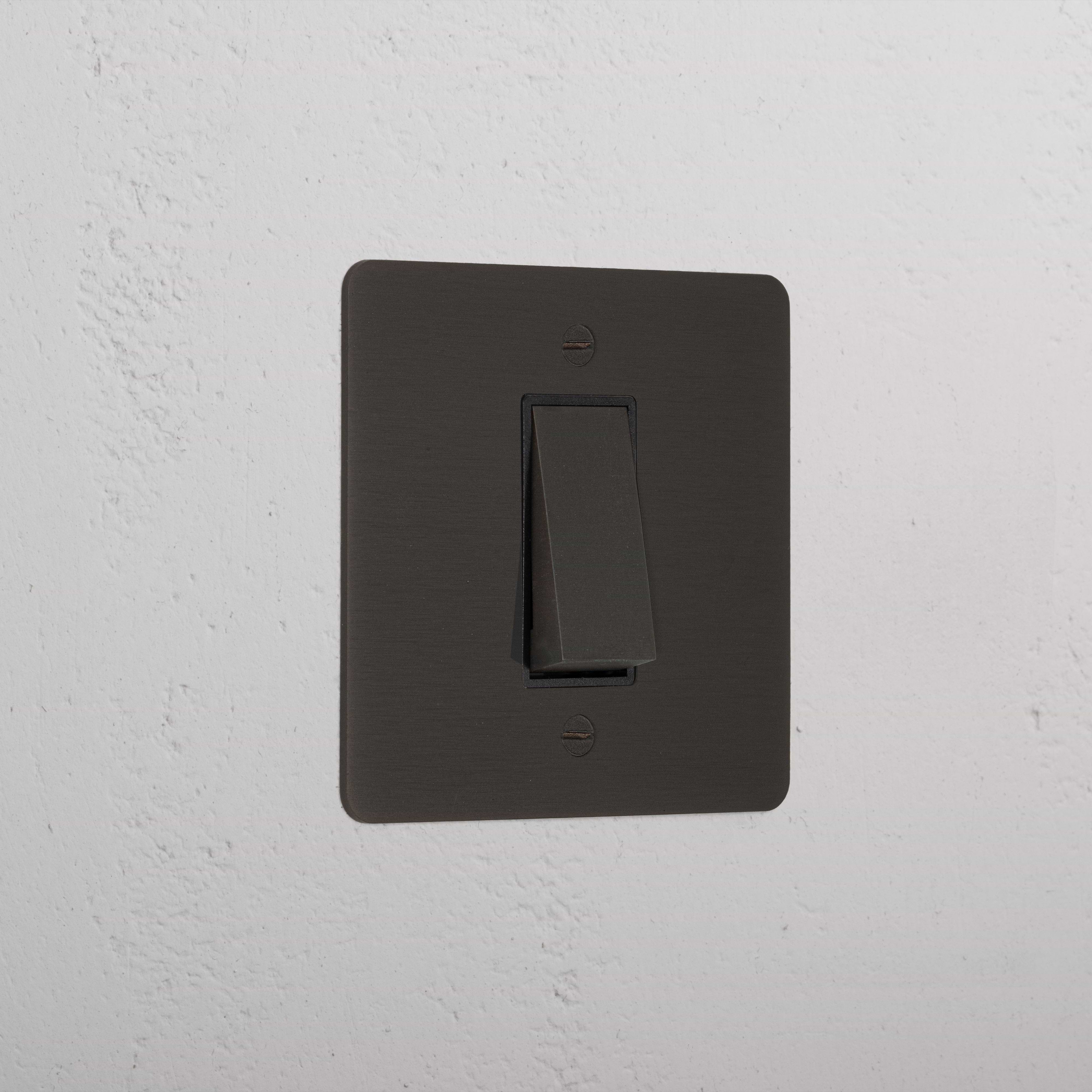 1G Two Way Rocker Switch - Bronze Black