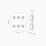 6G Two Way Toggle Switch - Polished Nickel