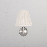 Medium Malvern Wall light in Alabaster White front facing