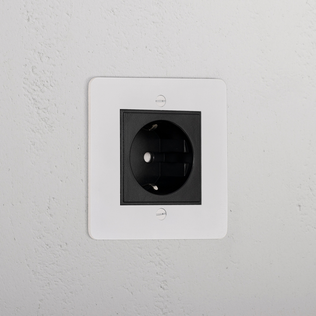 Schuko Socket _ Paintable Black