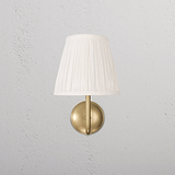 Medium Malvern Wall light in Alabaster White front facing