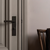 Digby Long Plate Sprung Door Handle - Bronze  