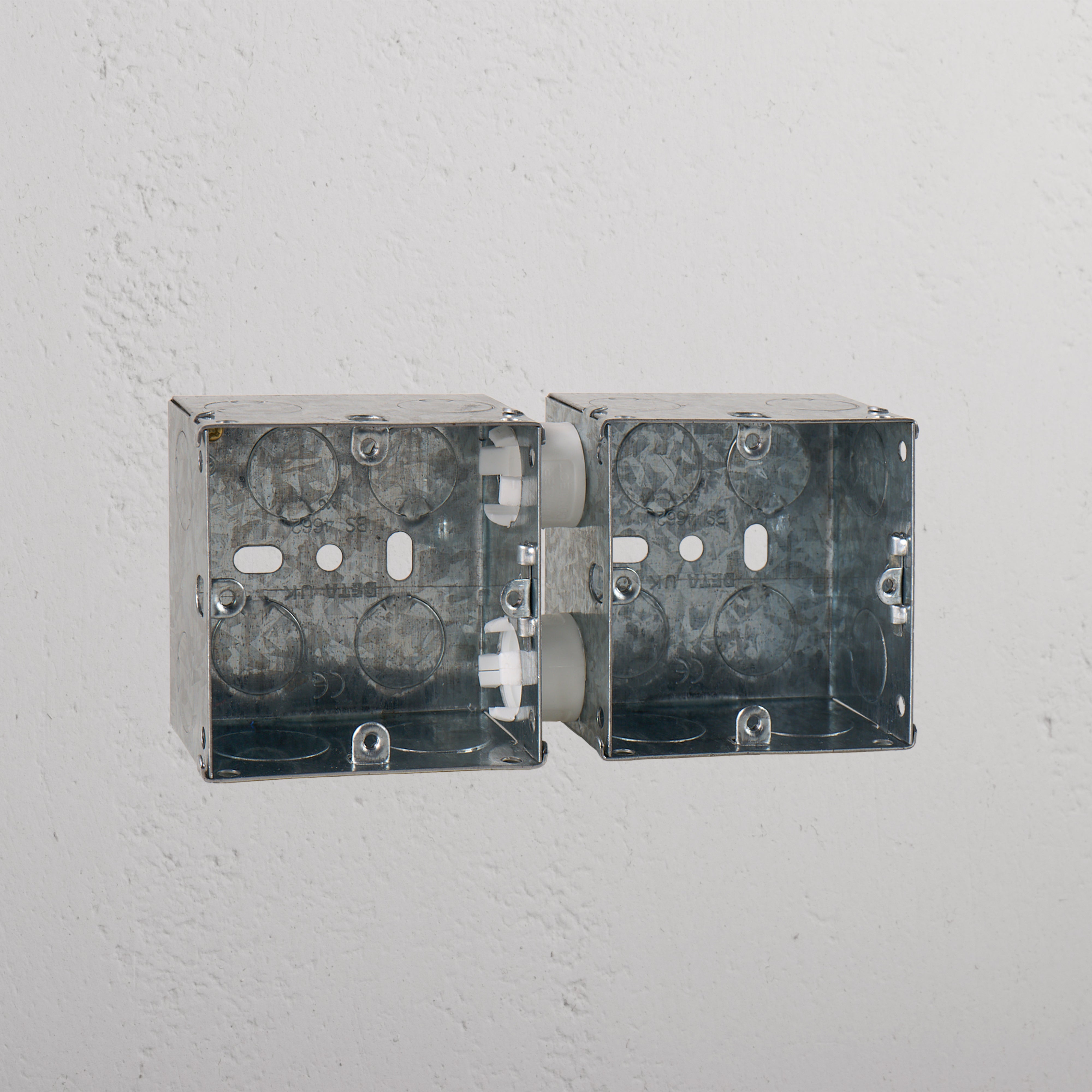 2x Single Metal Back Box