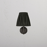Small Malvern Wall Light in Deep Green front facing