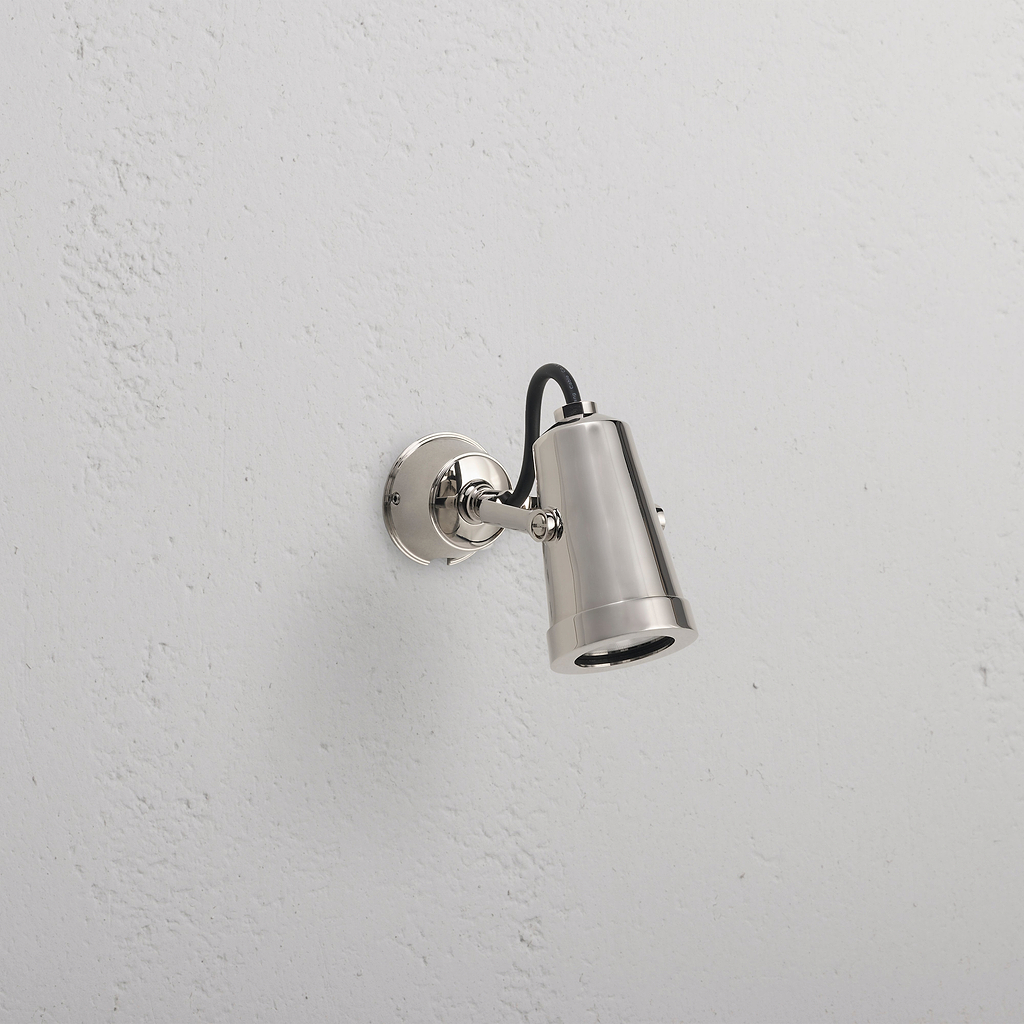 Cambridge Wall Spotlight – Polished Nickel