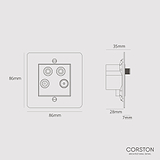 Aerial Socket - Polished Nickel Black