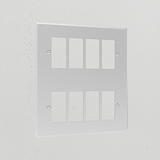 8G Rocker Switch Plate - Clear White