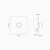 1G Two Way Dimmer Switch - Bronze