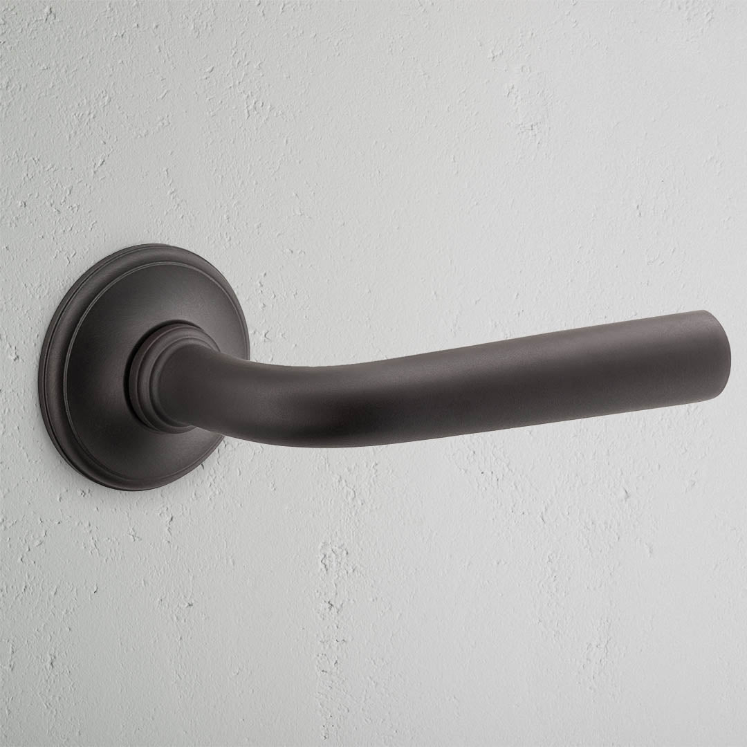 Apsley Unsprung Door Handle - Bronze 