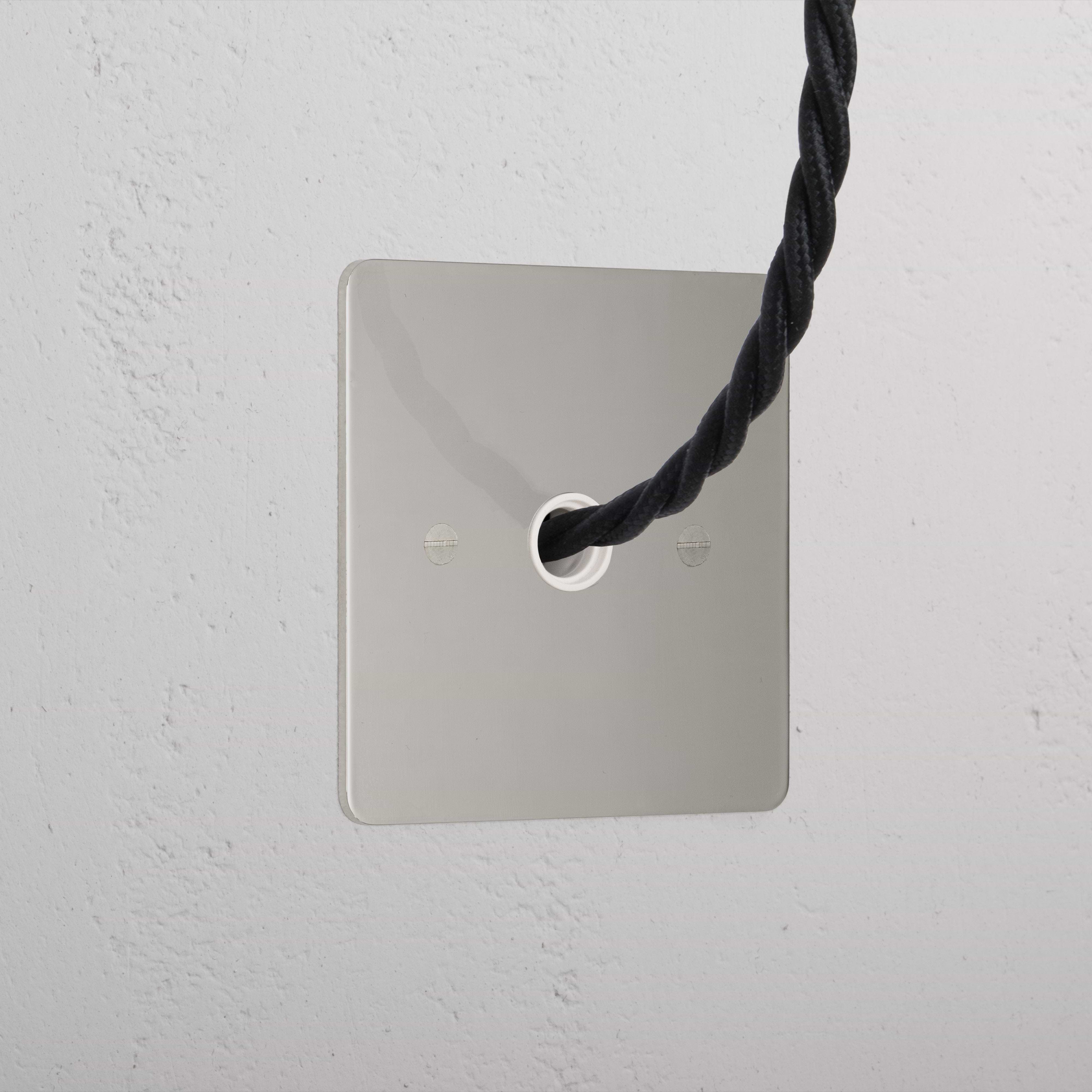 Premium Polished Nickel Flex Outlet White