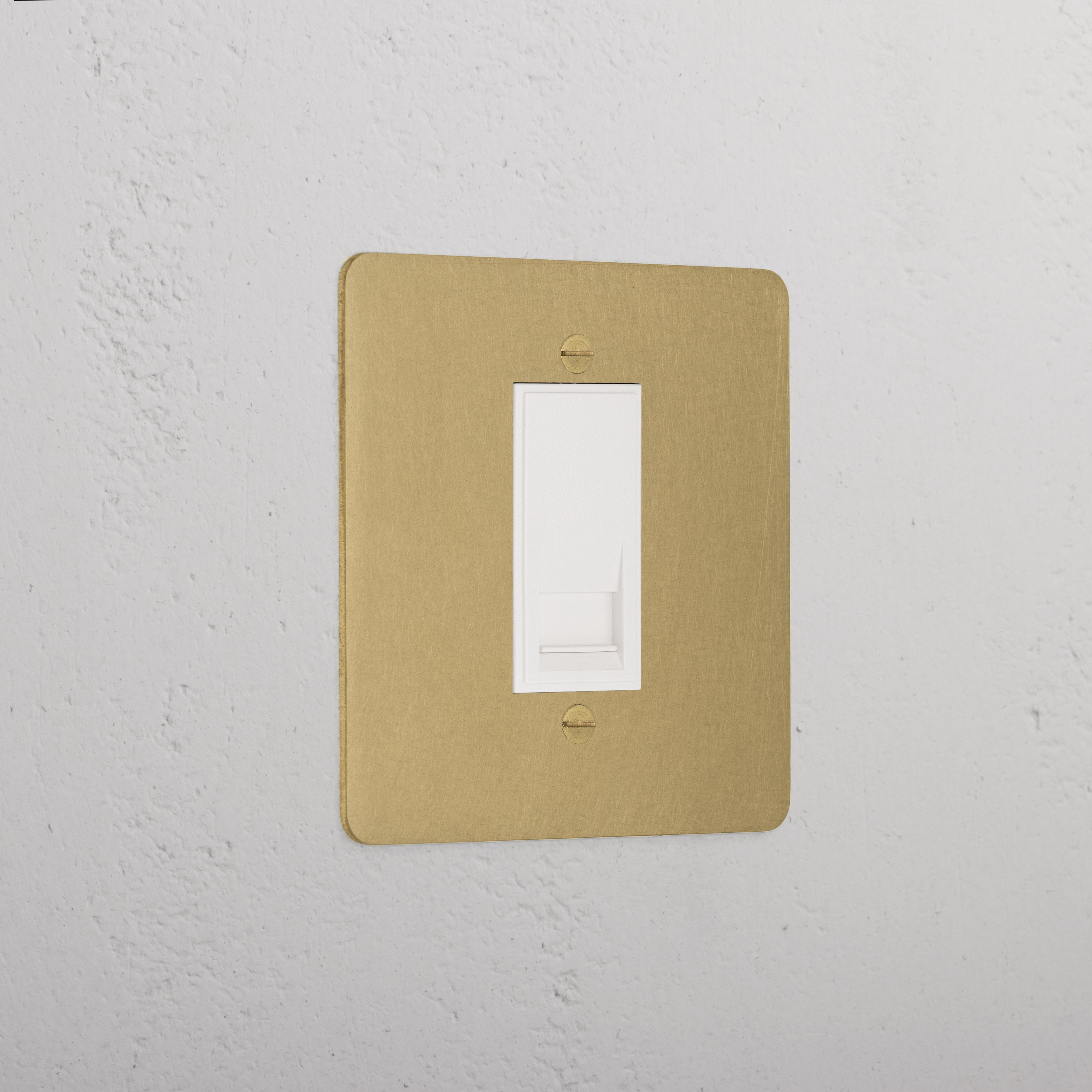 Designer Antique Brass Bt Master Socket White
