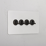 4G Two Way Toggle Switch _ Paintable Bronze